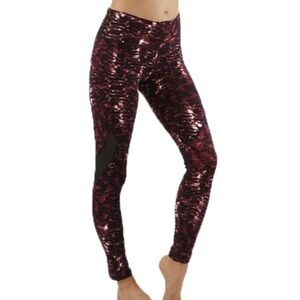 Animal Print Mid-Rise Soft Plus Size Leggings w/ Mesh Panels, [Sz 3X*] New